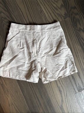 Wilfred Light Beige Women's Linen Blend Shorts